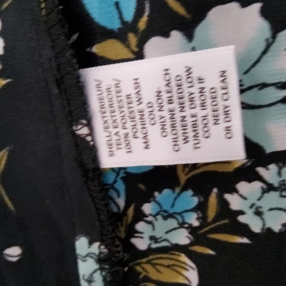 Loft Floral Button-Up  Sleep Shirt Size L - Picture 5 of 6